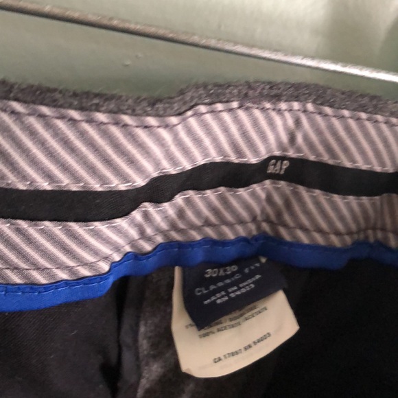 Gap Grey Striped Dress Pants - Picture 3 of 4